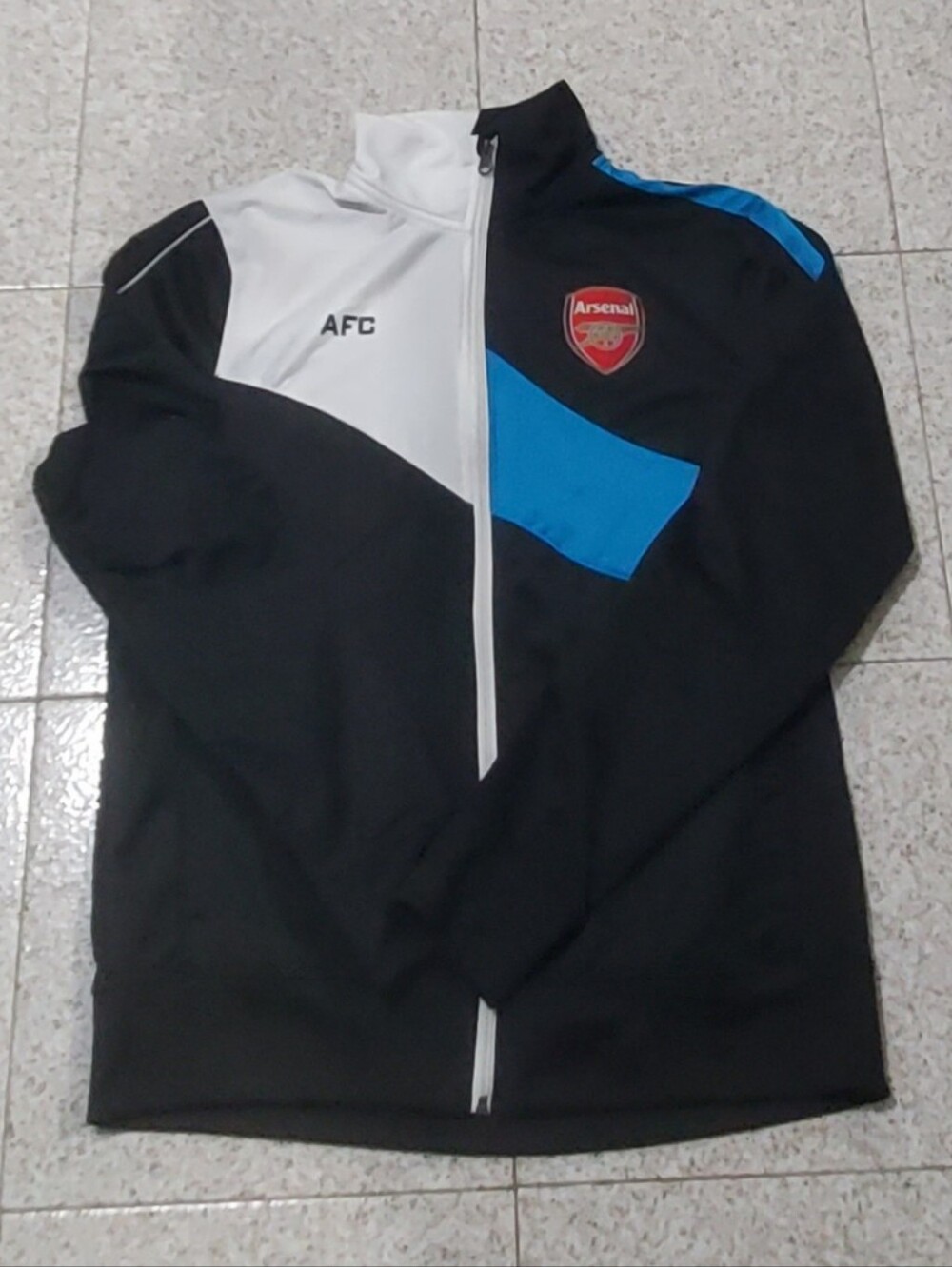 Arsenal Black, White & Blue Performance Jacket